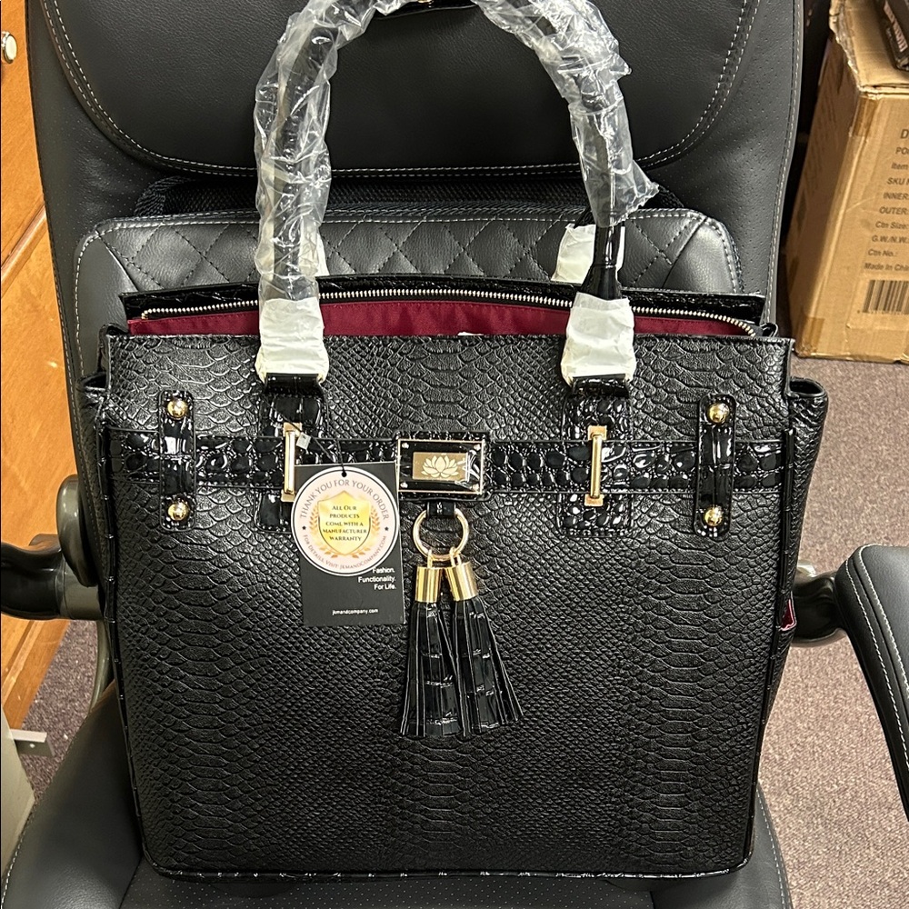 JKM & Company Rolling Laptop Bag for Women |Wheeled Briefcase Fits 13-17" Laptop